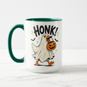 Funny Halloween Goose Ghost Mug