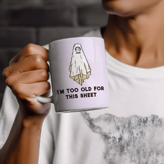 Funny Halloween Grumpy Ghost Coffee Mug