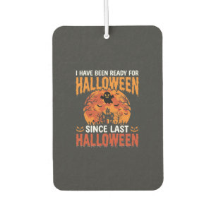 Funny Halloween Haunted House Ghost Moon Design Car Air Freshener