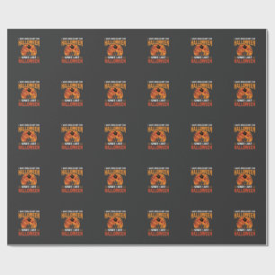 Funny Halloween Haunted House Ghost Moon Design Wrapping Paper
