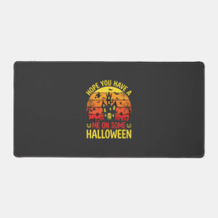 Funny Halloween Haunted House Me On Some Design Desk Mat