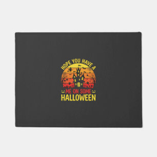 Funny Halloween Haunted House Me On Some Design Doormat