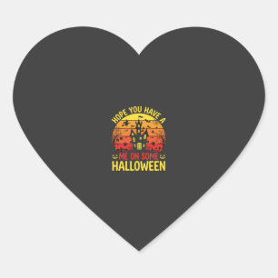Funny Halloween Haunted House Me On Some Design Heart Sticker