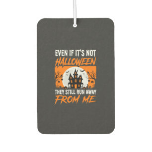 Funny Halloween Haunted House Quote Graphic Car Air Freshener
