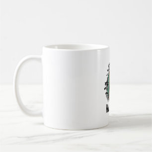 Funny Halloween Haunted House Vintage Vector Desig Coffee Mug