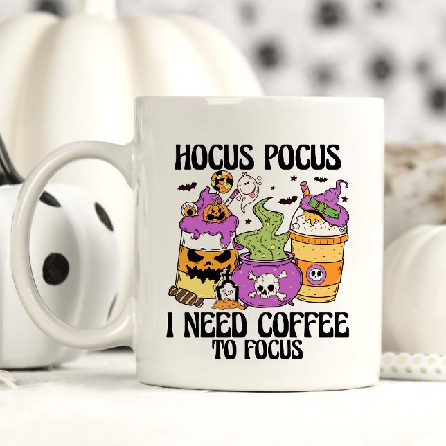 Funny Halloween Hocus Pocus Saying Coffee Mug (Creator Uploaded)