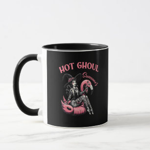 Funny Halloween Hot Ghoul Summer Summerween Cute Mug