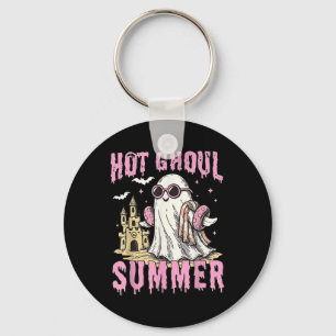 Funny Halloween Hot Ghoul Summer Summerween Spooky Key Ring