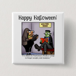 Funny Halloween Humour Button Gifts/Favours