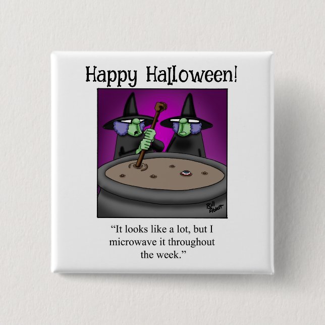 Funny Halloween Humour Button Gifts/Favours (Front)