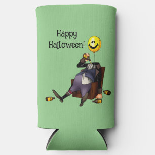 Funny Halloween Humour Can Cooler Gift