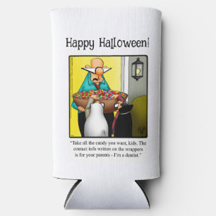 Funny Halloween Humour Can Cooler Gift