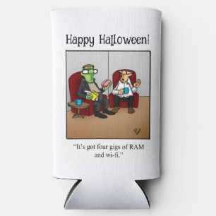 Funny Halloween Humour Can Cooler Gift