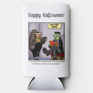 Funny Halloween Humour Can Cooler Gift