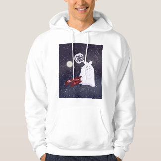 Funny Halloween Humour Overthinking Ghost Hoodie