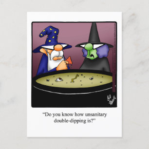 Funny Halloween Humour Postcard