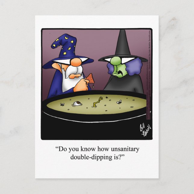 Funny Halloween Humour Postcard  (Front)