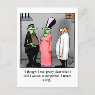 Funny Halloween Humour Postcard 