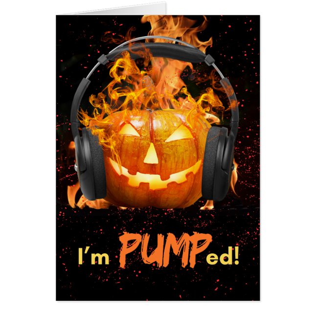 Funny Halloween I’m Pumped Jack o'Lantern (Front)