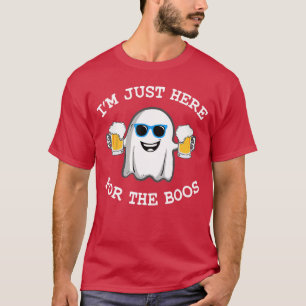 Funny Halloween Im just here for the boos costume  T-Shirt