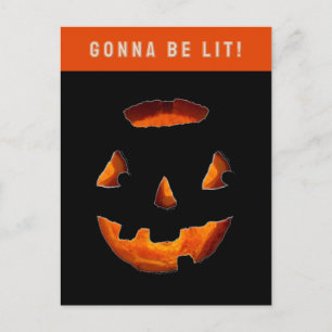 Funny Halloween Jack-o'-lantern Postcard
