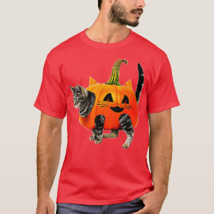 Funny Halloween Jack-O-Lantern Pumpkin Cat  for Me T-Shirt