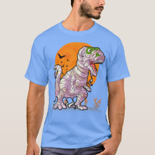 Funny Halloween Kids Gifts Cute Costume Mummy Dino T-Shirt