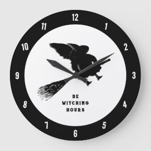 Funny Halloween Large Clock