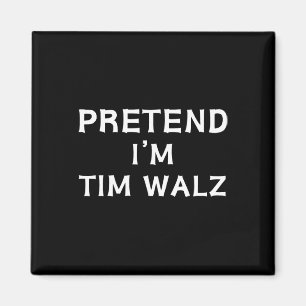 Funny Halloween Lazy Costume Pretend I'm Tim W Har Magnet