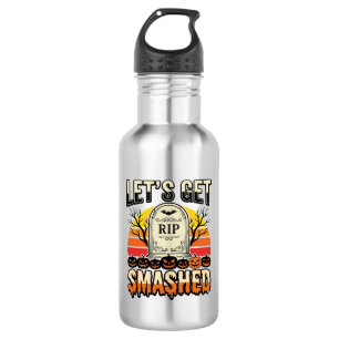 Funny Halloween Let’s Get Smashed Graveyard Design 532 Ml Water Bottle