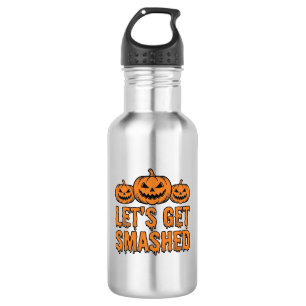 Funny Halloween Let’s Get Smashed Pumpkin 532 Ml Water Bottle