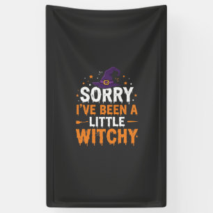 Funny Halloween Little Witchy Quote Design Banner