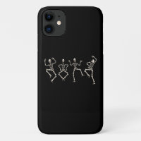 Funny Halloween Lover Dance with the Skeleton