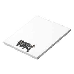 Funny Halloween Lover Dance with the Skeleton Notepad