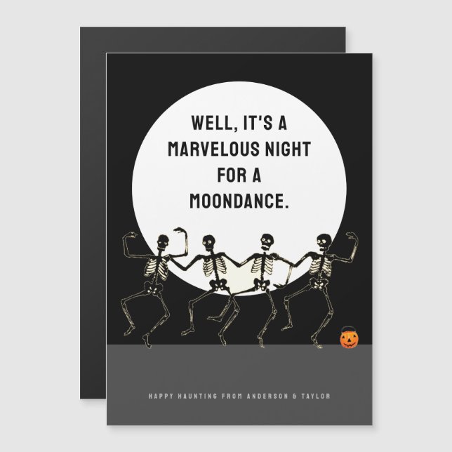 Funny Halloween Magnetic Card (Front/Back)