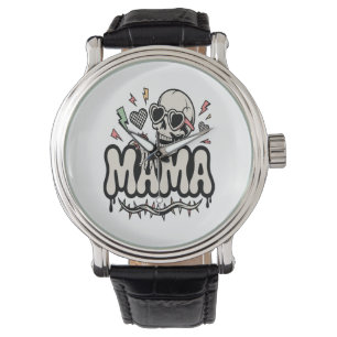 Funny Halloween Mama Cool Skull Watch
