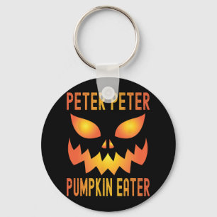 Funny Halloween Matching Costume Peter Pumpkin Eat Key Ring