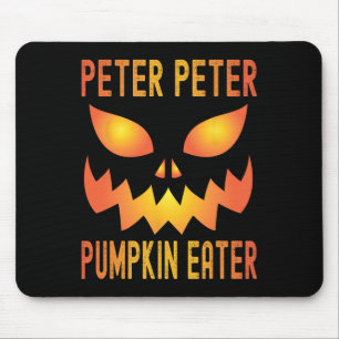 Funny Halloween Matching Costume Peter Pumpkin Eat Mouse Pad