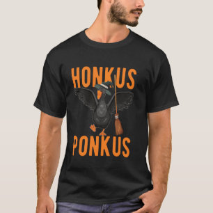 Funny Halloween Meme Witches Duck Cute Honkus Ponk T-Shirt