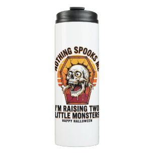 Funny Halloween Mum Shirt for Parents of Two Wild Thermal Tumbler