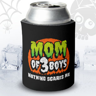 Funny Halloween Nothing Scares Me Mum of 3 Boys Can Cooler