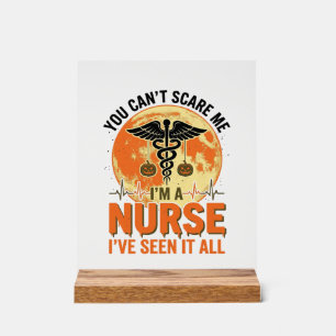 Funny Halloween Nurse Vintage Medical Design_1 Acrylic Sign