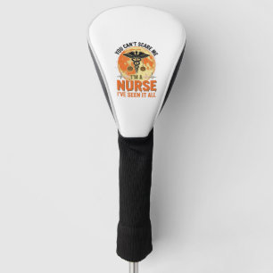 Funny Halloween Nurse Vintage Medical Design_1 Golf Head Cover