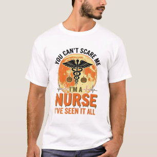 Funny Halloween Nurse Vintage Medical Design_1 T-Shirt