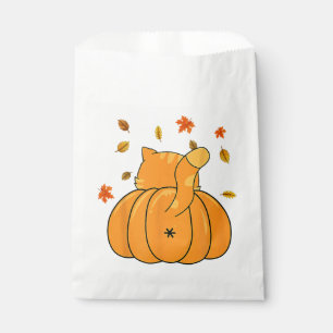 Funny Halloween Orange Pumpkin Cat Butt For Cat Lo Favour Bags