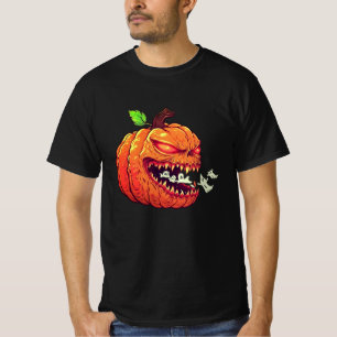 Funny Halloween Pac-Man Pumpkin Ghost Alien Tee