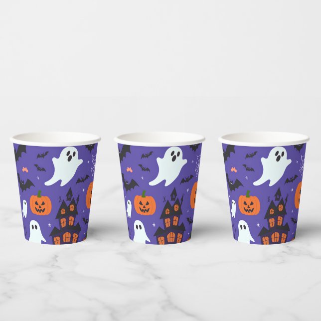 Funny Halloween Paper Cups (Multi)