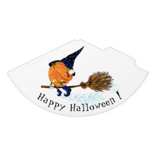 Funny Halloween Party Hat Witch Pumpkin Flying