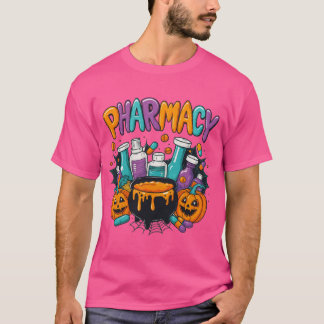 Funny Halloween Pharmacy T-Shirt – Colourful