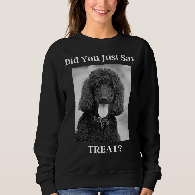 Funny Halloween Poodle Sweatshirt (Front)
